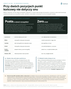 Herbaty na sen, Co zmierzono w badaniu - Przy dwóch pozycjach punkt końcowy nie dotyczy snu