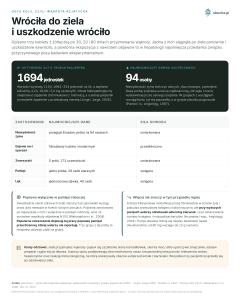 Gotu kola, czyli wąkrota azjatycka - Wróciła do ziela i uszkodzenie wróciło
