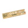 3057067625018_01_biale_tlo Zamknięta paczka bibułek OCB Bamboo Slim z filtrami, widoczny motyw liści bambusa