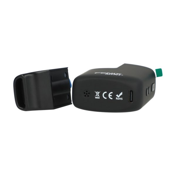 5904507550578_04_biale_tlo Tył waporyzatora Fenix Mini+ z portem USB-C i oznaczeniami CE oraz RoHS