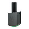 5904507552763_01_biale_tlo Zmontowany ustnik ze szklaną rurką w czarnej obudowie z logo 420VAPE i zieloną wkładką u dołu