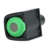 5904507556426_03_biale_tlo Zielone sitko wpięte w czarny adapter ustnika waporyzatora, ujęcie pod kątem