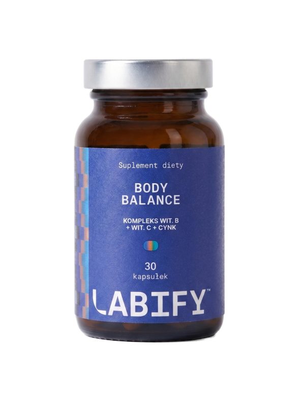 LABIFY Body B Complex+ - 30 kapsułek LABIFY Body B Complex+ - opakowanie 30 kapsułek na bialym tle