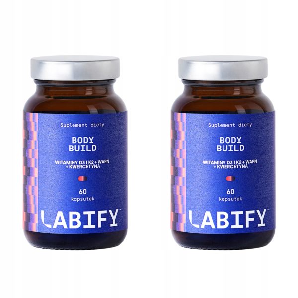 LABIFY Body D3+ - zdjęcie 4 LABIFY Body D3+ - dwie butelki 60 kapsułek obok siebie na białym tle