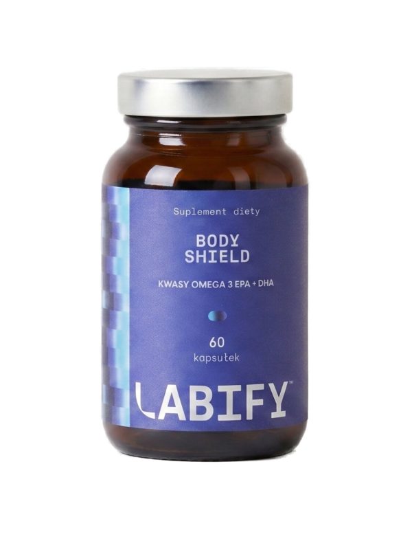 LABIFY Body Omega 3+ - 60 kapsułek LABIFY Body Omega 3+ - opakowanie 60 kapsułek na bialym tle