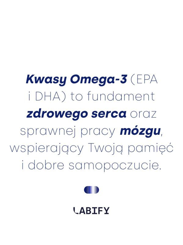 LABIFY Body Omega 3+ - zdjęcie 5 LABIFY Body Omega 3+ - grafika producenta o kwasach omega-3, tekst na białym tle