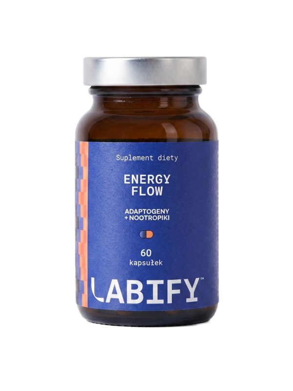 LABIFY Energy Power+ - 60 kapsułek LABIFY Energy Power+ - opakowanie 60 kapsułek na bialym tle