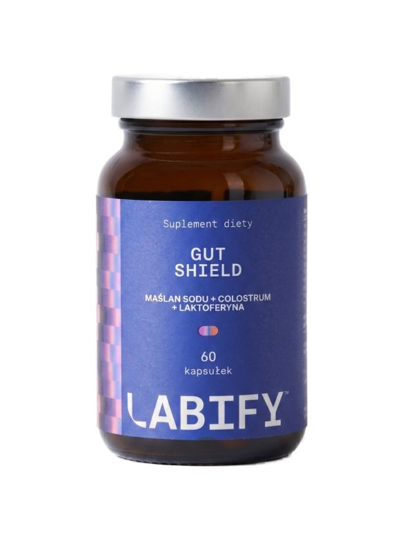 LABIFY Gut Shield - 60 kapsułek LABIFY Gut Shield - opakowanie 60 kapsułek na bialym tle