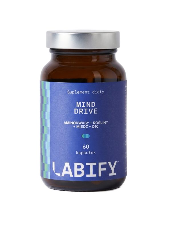 LABIFY Mind Focus+ - 60 kapsułek LABIFY Mind Focus+ - opakowanie 60 kapsułek na bialym tle