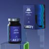 LABIFY Mind Sleep+ - zdjęcie 6 LABIFY Mind Sleep+ - butelka i pudełko na szklanej kostce, granatowe tło