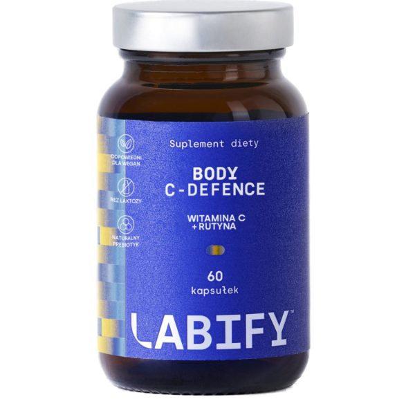 LABIFY Body Witamina C+ - opakowanie 60 kapsułek na bialym tle