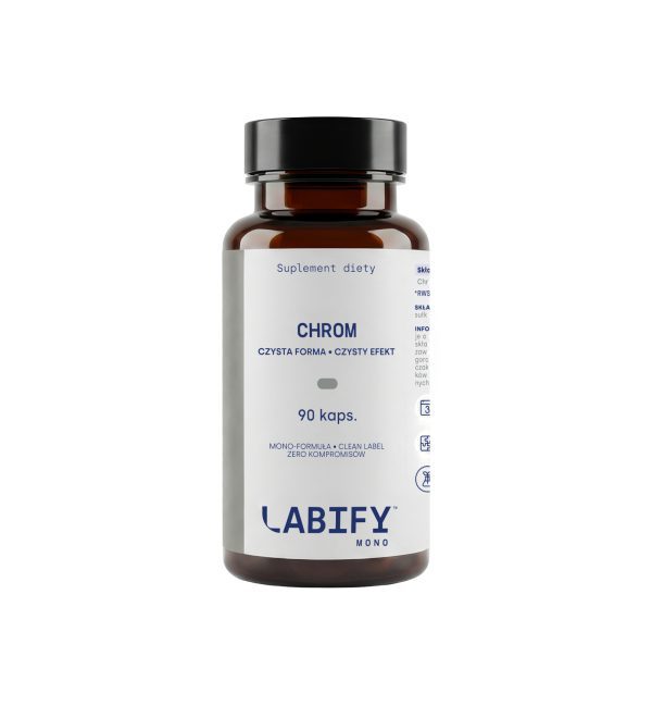 LABIFY Chrom MONO - 90 kapsułek LABIFY Chrom MONO - opakowanie 90 kapsułek na bialym tle