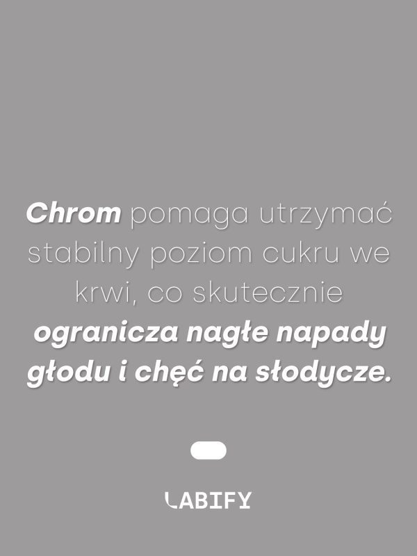 LABIFY Chrom MONO - zdjęcie 3 LABIFY Chrom MONO - grafika producenta o chromie, biały tekst na szarym tle