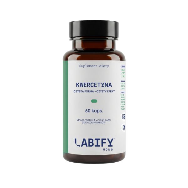 LABIFY Kwercetyna MONO - opakowanie 60 kapsułek na bialym tle