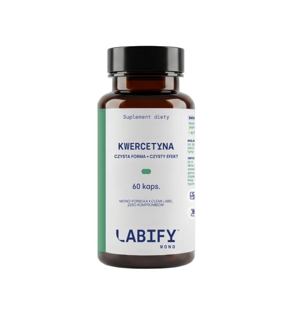 LABIFY Kwercetyna MONO - 60 kapsułek LABIFY Kwercetyna MONO - opakowanie 60 kapsułek na bialym tle