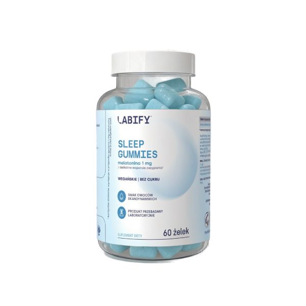 LABIFY Żelki Sleep - 60 żelek LABIFY Żelki Sleep - opakowanie 60 żelek na bialym tle