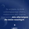 LABIFY Żelki Sleep - zdjęcie 8 LABIFY Żelki Sleep - grafika producenta o melatoninie, jasny tekst na granatowym tle