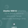 LABIFY Żelki D3 - zdjęcie 7 LABIFY Żelki D3 - grafika producenta o dawce witaminy D3 w jednej zelce