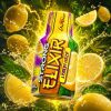 Butelka Elixir Panoramixa Energy Lemon 100 ml z cytrynami i zielonymi liśćmi
