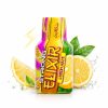 Elixir Panoramixa Energy Lemon, butelka shota konopnego 100 ml na białym tle z cytrynami