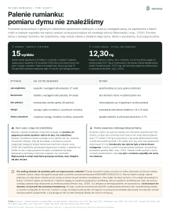 Palenie rumianku: pomiaru dymu nie znaleźliśmy