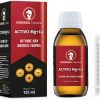 Pudełko i butelka Końska Dawka Activo Mg+Ca, magnez i wapń w płynie, 125 ml, ze strzykawką