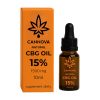 CANNOVA Natural CBG Oil 1500 mg - 15% - 10ml: pudełko i buteleczka z kroplomierzem CANNOVA Natural CBG Oil 1500 mg - 15% - 10ml: pudełko i buteleczka z kroplomierzem