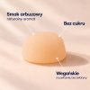 Beżowy żelek Creatine Gummies w zbliżeniu, podpisy: smak arbuzowy, bez cukru, wegańskie na pektynie