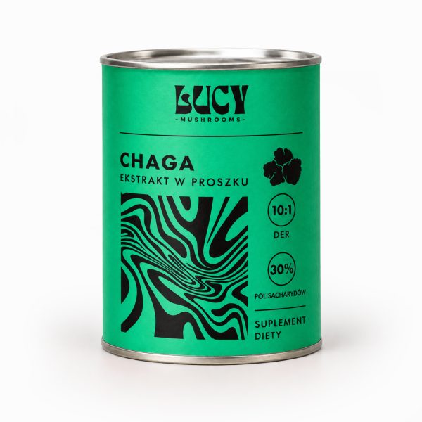 lucyrituals-ekstrakt-z-chaga.jpg Opakowanie ekstraktu chaga w proszku, DER 10:1