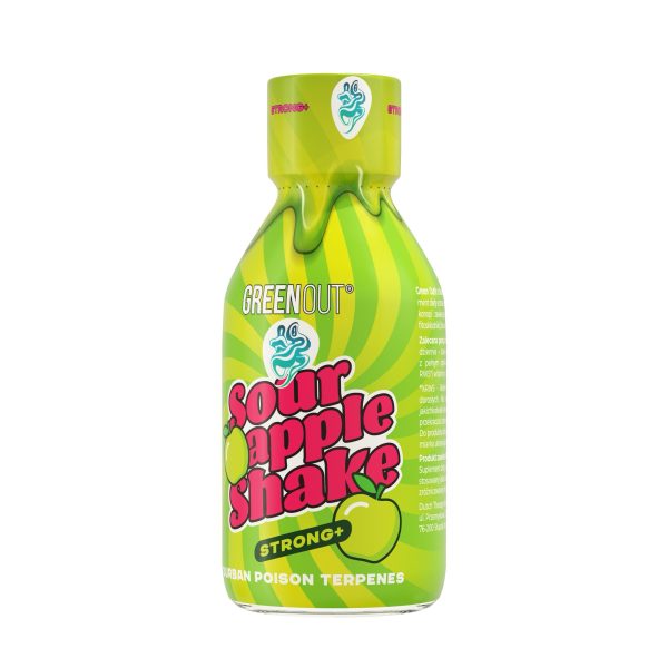 obrazek JPEG-4499-9B40-E0-0 Green Out Sour Apple Shake Strong+ (Durban Poison) 200 ml