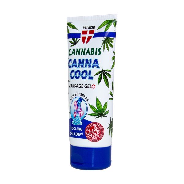 PALACIO Zel do masazu z konopi CANNACOOL chlodzacy w tubie 200ml: tuba zelu, dodatkowe ujecie studyjne