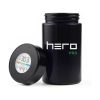 Szklany pojemnik bezzapachowy z higrometrem 150ml HERO PRO: fioletowy sloik z higrometrem, dodatkowe ujecie produktowe Szklany pojemnik bezzapachowy z higrometrem 150ml HERO PRO: fioletowy sloik z higrometrem, dodatkowe ujecie produktowe
