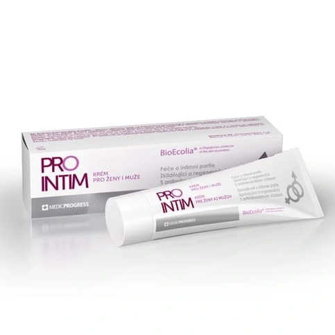 Medicprogress krem do pielęgnacji okolic intymnych 50ml Krem do higieny intymnej Pro Intim 50 ml – tubka MedicProgress z BioEcolia
