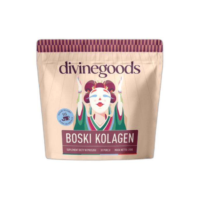 Boski Kolagen Divine Goods by.herbs - opakowanie kolagenu grass-fed z ekstraktem z tremelli
