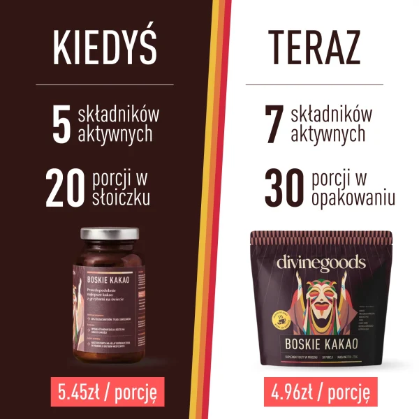 Divine Cacao by.herbs Lions Mane 10:1 Cacao 270g Göttliches Getränk - Kakao