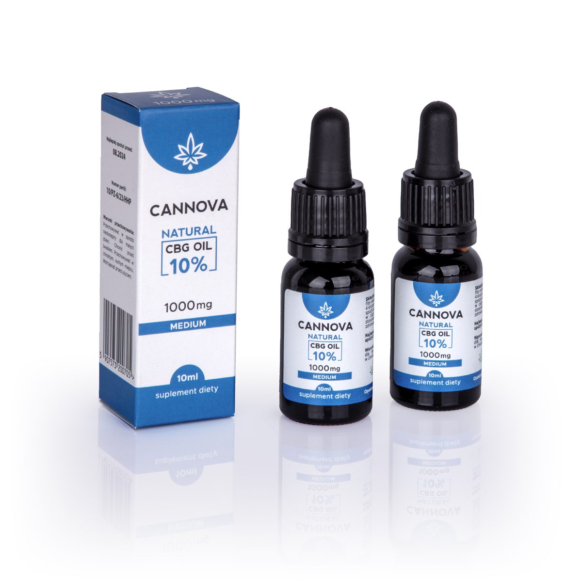 CANNOVA Natural CBG Oil 1000 mg – 10% – 10ml