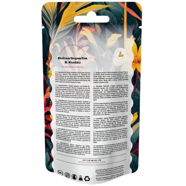 Ekstrakt Butea Superba i Kudzu (Pueraria lobata), 30% Puerarin - 25 Sproszkowany ekstrakt Butea Superba i Kudzu 25 g: ujęcie z bliska