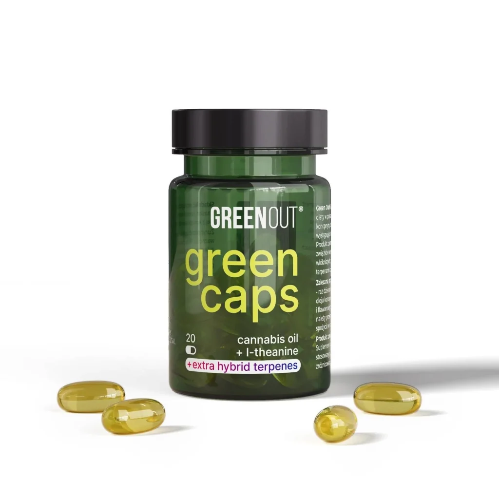 Hemp capsules Green Out Green Caps with terpenes - packaging of 20 capsules