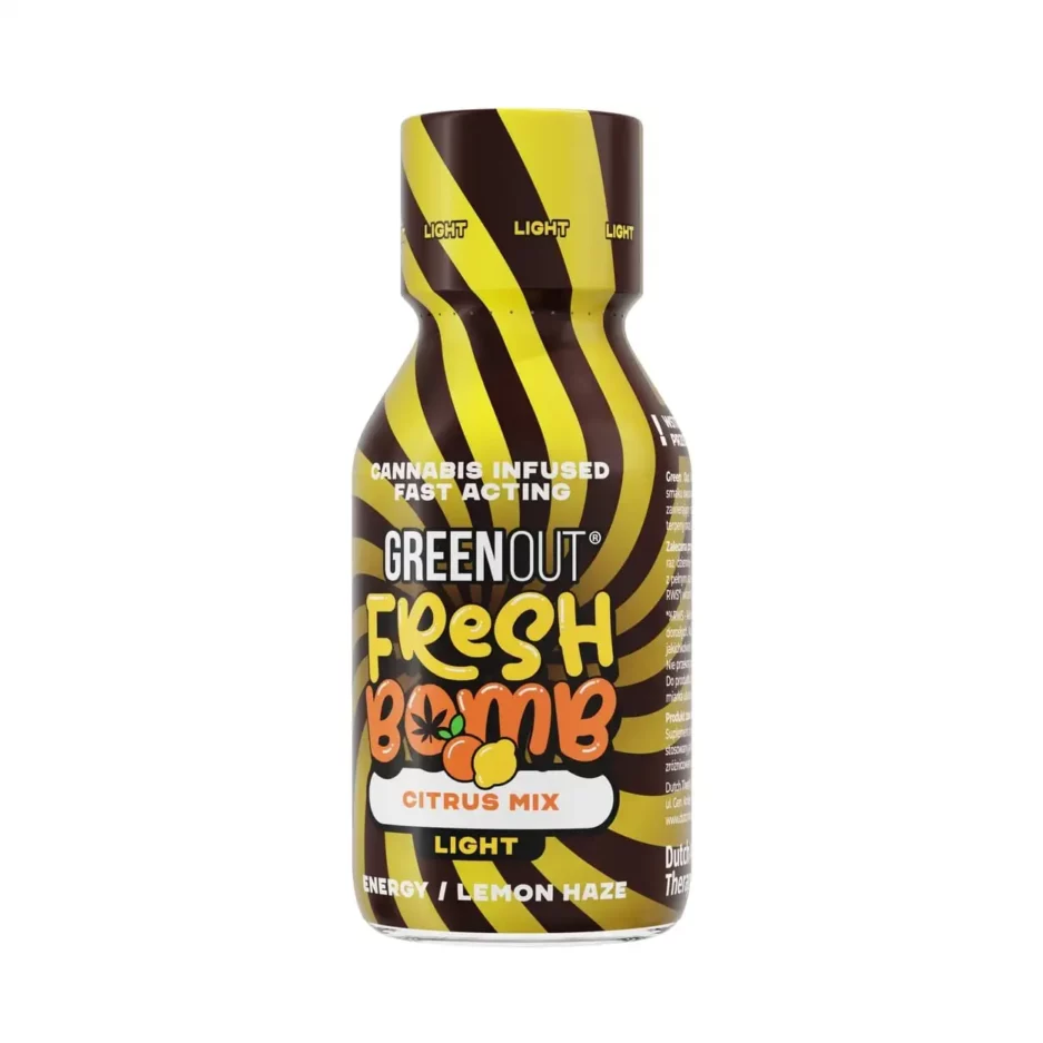 Green Out Fresh Bomb Citrus Mix LIGHT - butelka 100 ml cytrusowego shotu konopnego