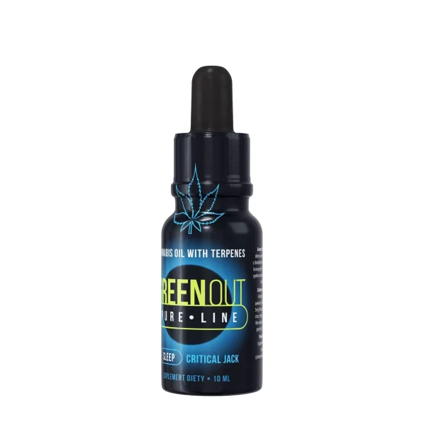Olejek konopny Green Out® Pure Mini, 10ml - Critical Jack - Sleep - Green Out