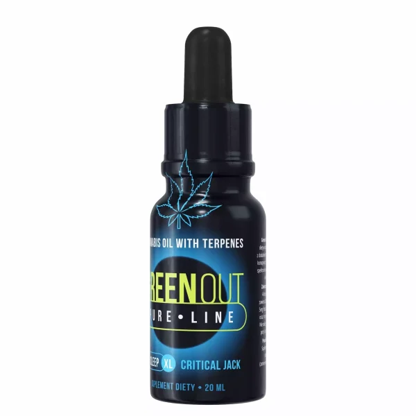 Olejek konopny Green Out® Pure XL, 20ml - Critical Jack - SLEEP - Green Out