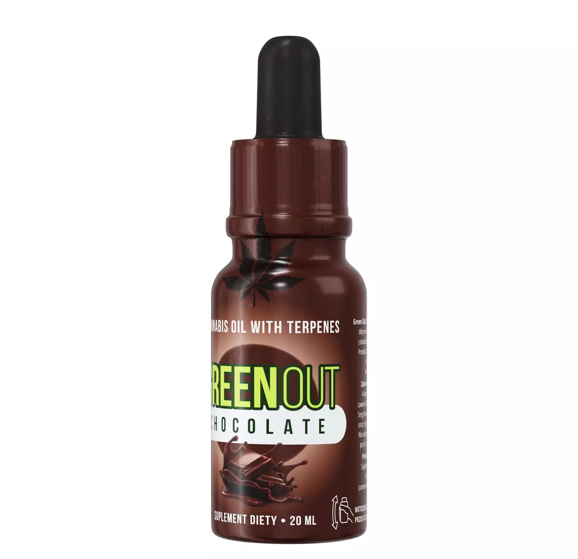 Olejek konopny Green Out Relax Chocolate: butelka 10 ml