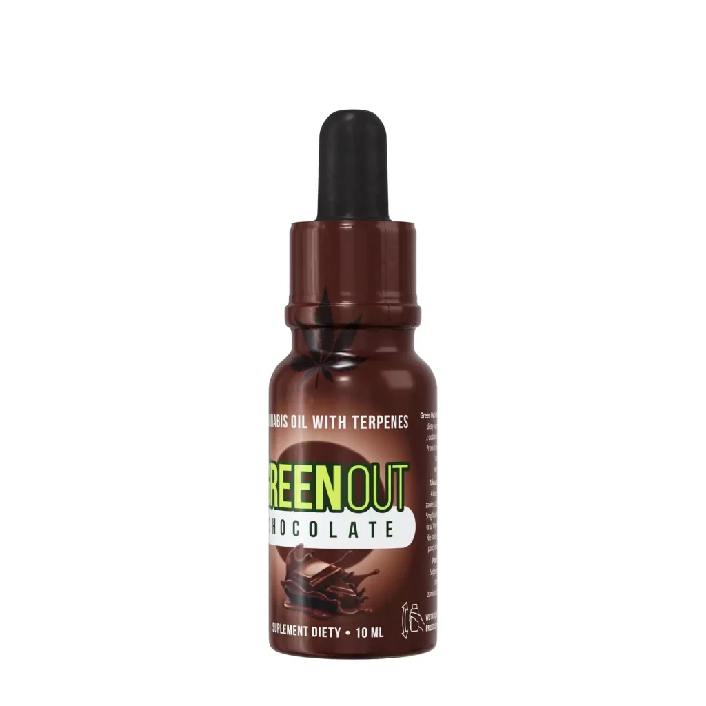 Olejek konopny Green Out Relax Chocolate XL: butelka 20 ml