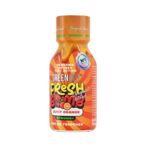 Green Out® Fresh Bomb Juicy Orange Strong Dutch Therapy hemp shot - Green Out