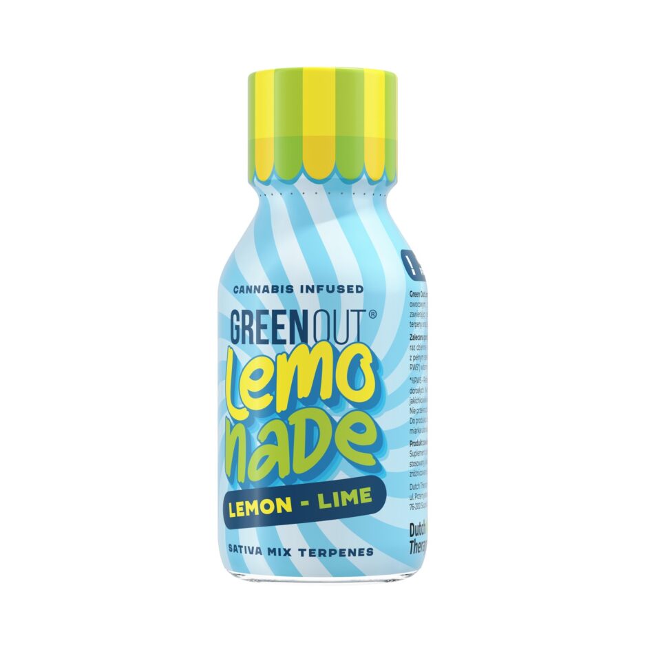Green Out Lemonade Lemon Lime - butelka 100 ml cytrynowo-limonkowego shotu konopnego