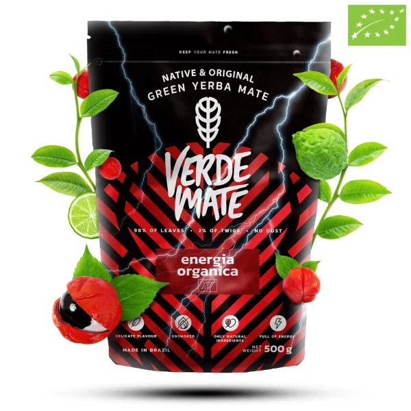 Yerba Mate Verde Mate Green Organica Energia Guarana 0,5kg Yerba Mate Verde Mate Green Energia Organica Guarana 0,5 kg: organiczna yerba sin palo z guaraną