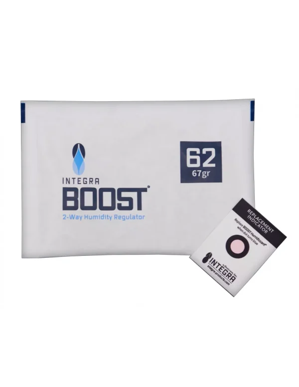 Regulator wilgotności 62% Integra Boost 67 g: duża saszetka 2-way humidity dla 400 g ziół