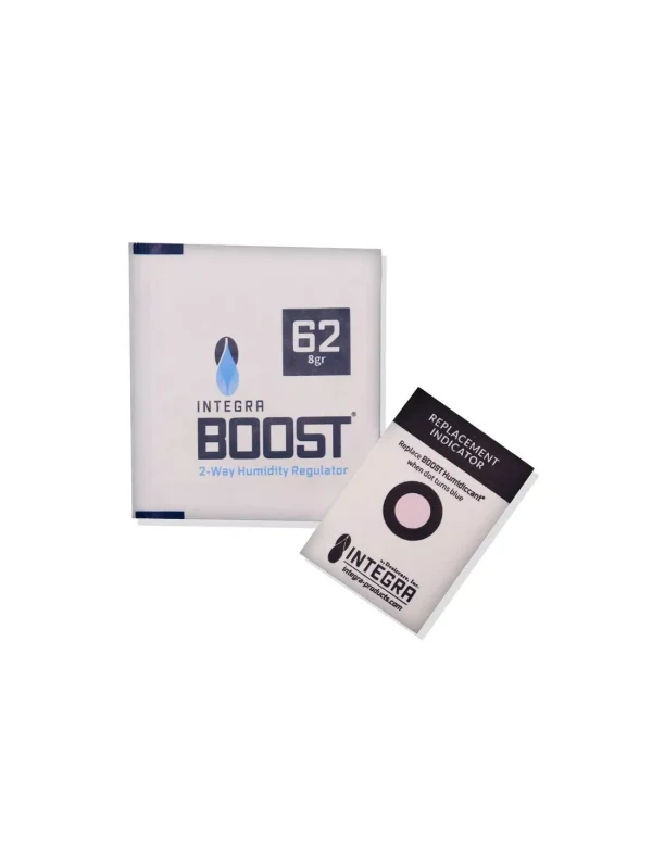 Regulator wilgotności 62% Integra Boost 8 g — saszetka 2-way humidity do słoika kolekcjonerskiego