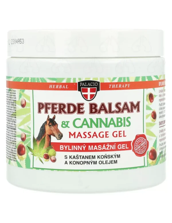 PALACIO Hanf-Massage-Gel mit Rosskastanie 600ml - Gele