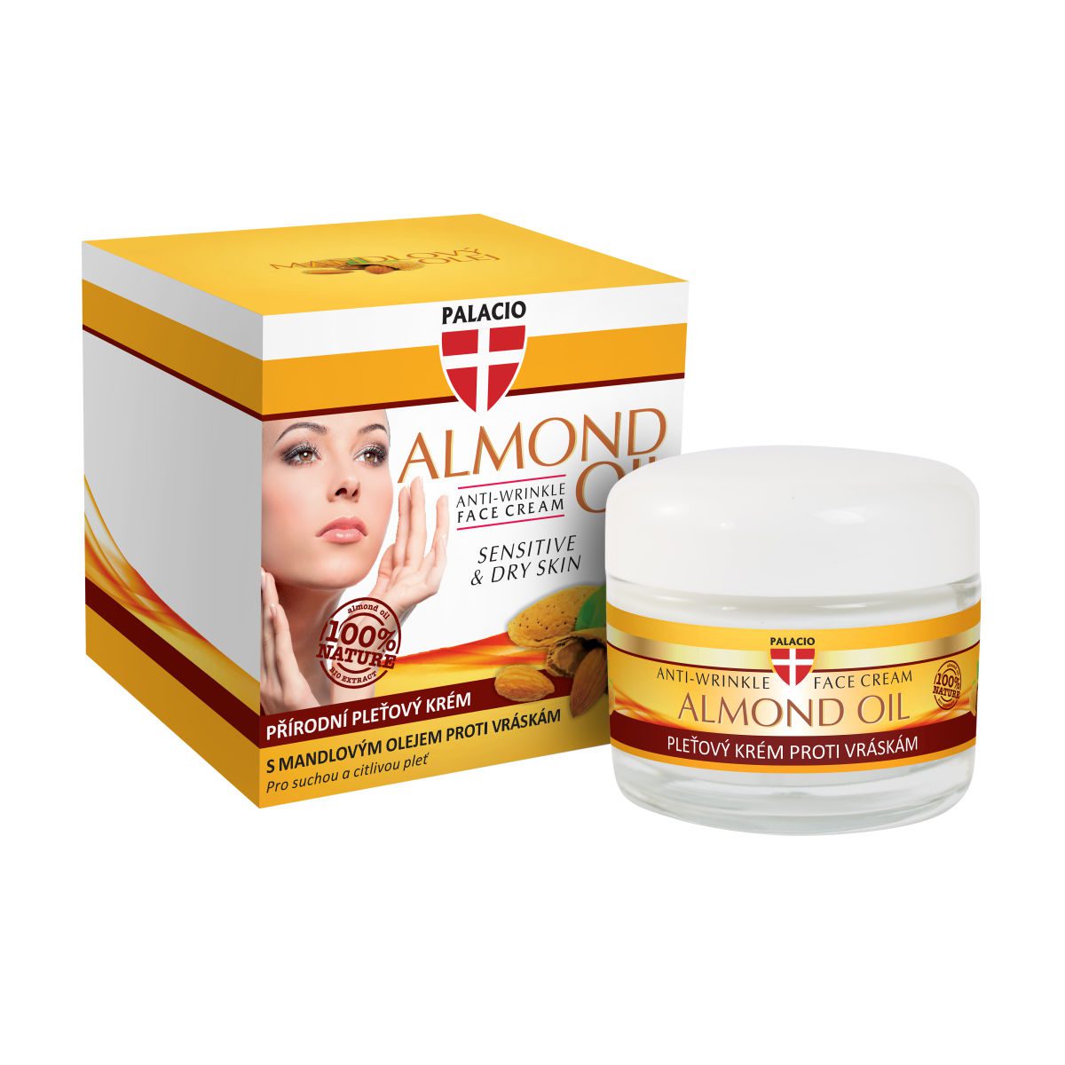 PALACIO Krem do twarzy z olejem migdałowym 50ml